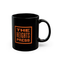 The Heights Press Logo Black Ceramic Coffee Mug