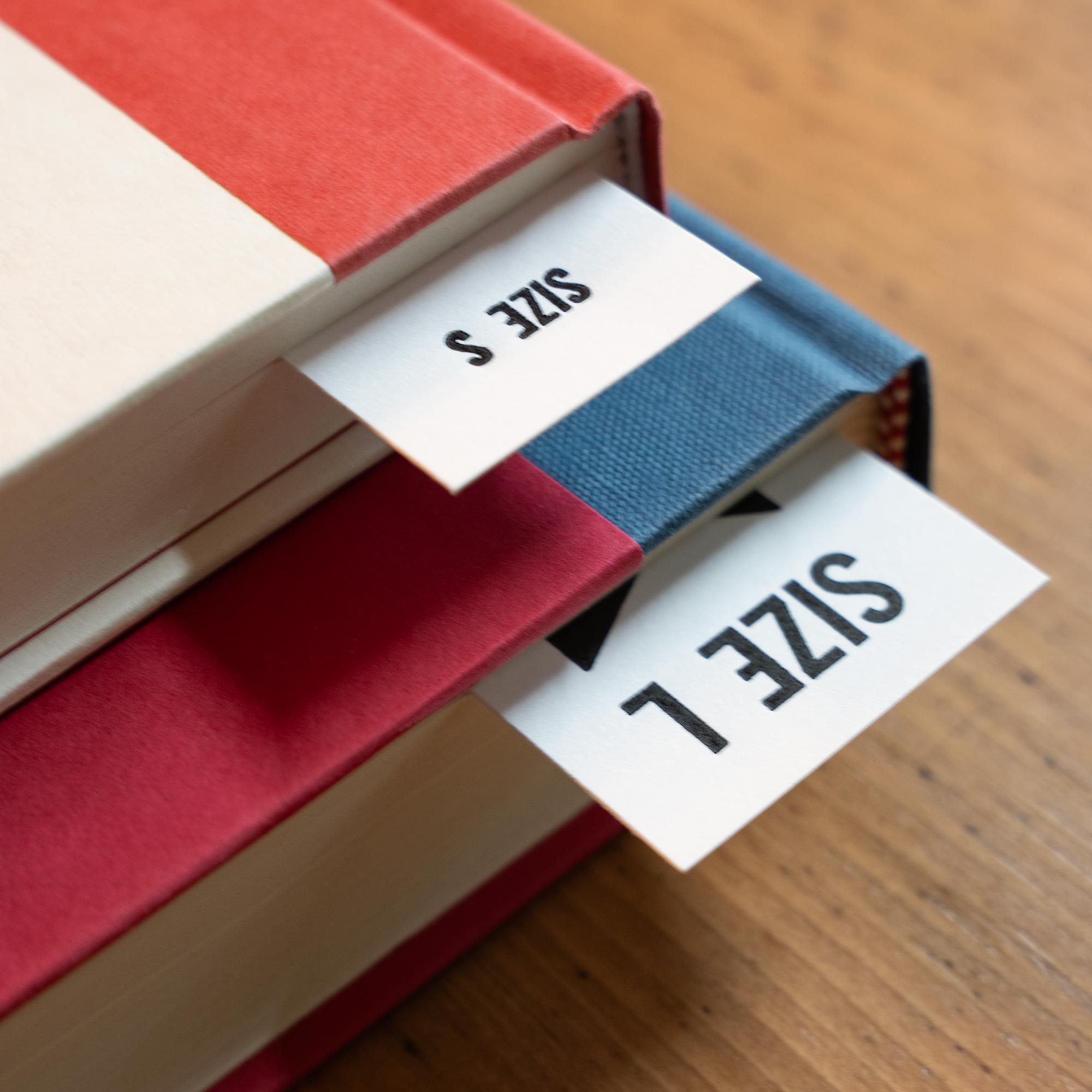 Small and Large Letterpress Bookmarks