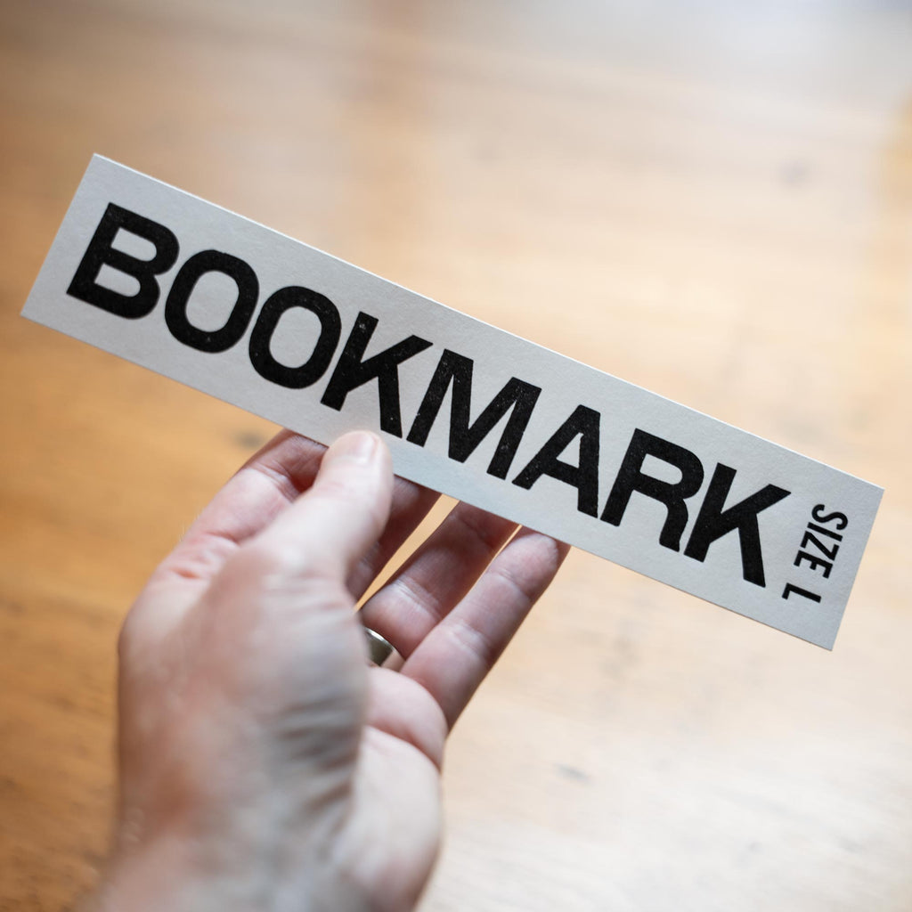 Small and Large Letterpress Bookmarks