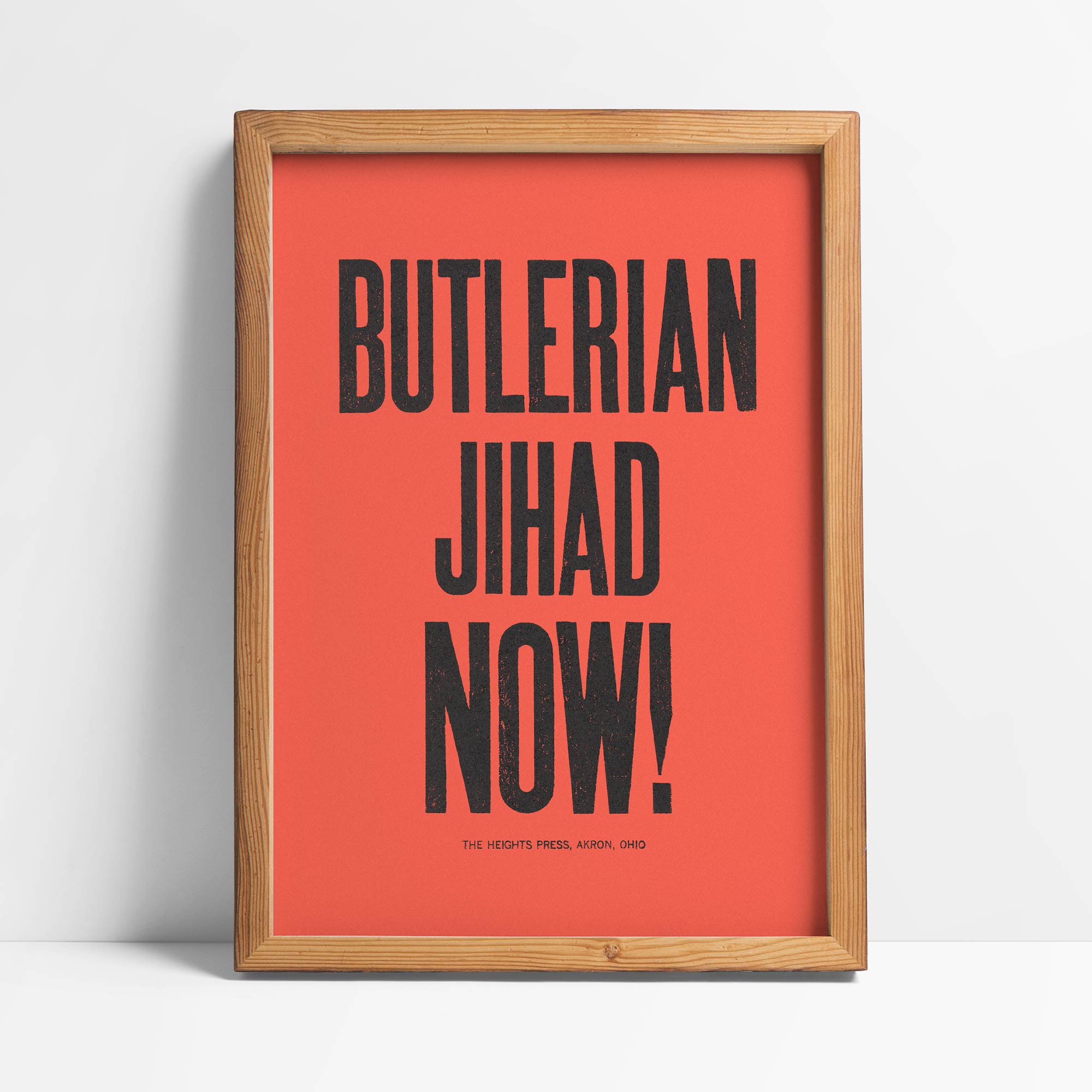 Butlerian Jihad Now Letterpress Poster