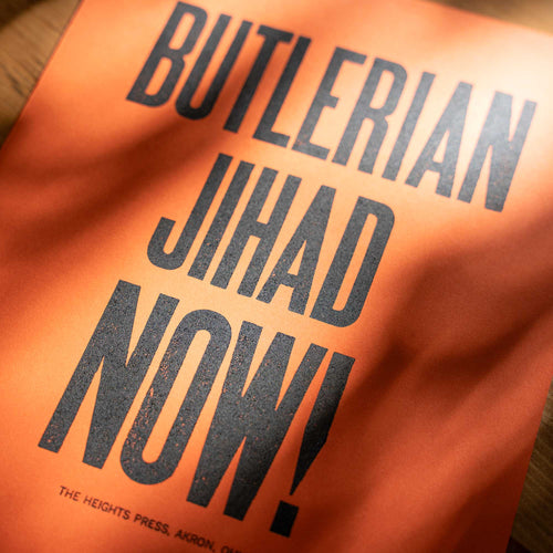 Butlerian Jihad Now Letterpress Poster